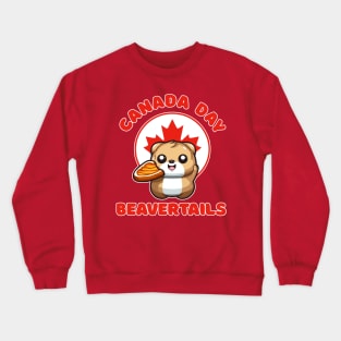 Canada Day Funny Kawaii Beavertails Crewneck Sweatshirt